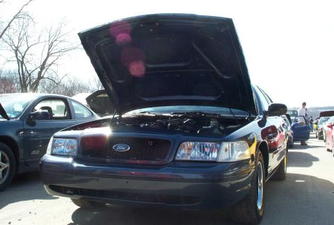 1998 Ford Crown Victoria - Waiting for my first run.