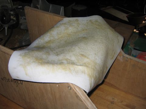 1995 Ford Bronco - Adhesive on the vynal