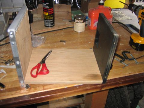 1995 Ford Bronco - Back, bottem, and front of the large compartment attached and ready to paint