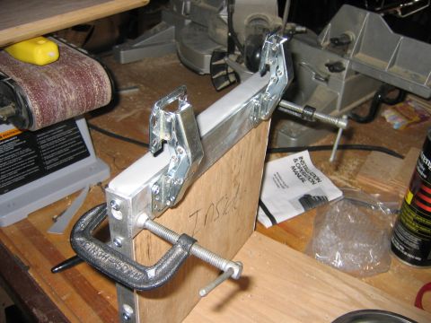 1995 Ford Bronco - Aluminum renforements for the hinges, also hide vynal seams