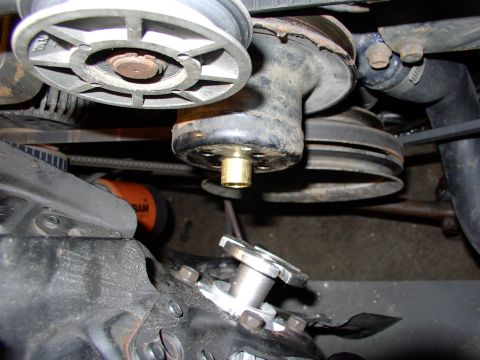 1986 Ford Bronco - I found it much easier to put the bushing onto the water pump shaft first