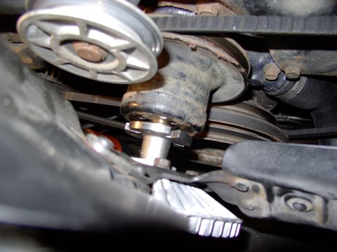 1986 Ford Bronco - Now gently push the unit on making sure the bolts line up so you can stitch them to draw it on the last bit of the way