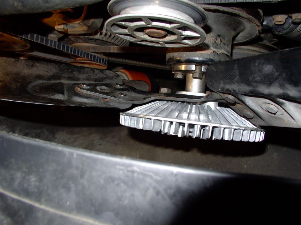 Once she's torqued on, you're good to go. Didn't even disturb the PS belt or pulley !