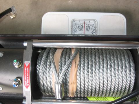 1995 Ford Bronco - Warn 9k winch, 55 lbs. Solenoid, fairlead and wiring, 20lbs. add the mount and total weight apx. 100lbs.