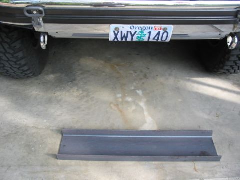 1995 Ford Bronco - before cutting this 38" piece is 33lbs. after it was 26.