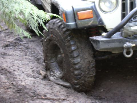 1995 Ford Bronco - Lost air in the buckshot mudder