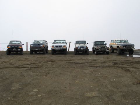 1995 Ford Bronco - Our group, top of Raven's Roost.
