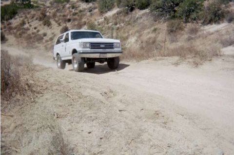 1990 Ford Bronco - It was much steeper than it looks!