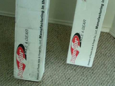 1978 Ford Bronco - Boxes of automotive parts are shown, with text indicating they are from Superior Axle & Gear.