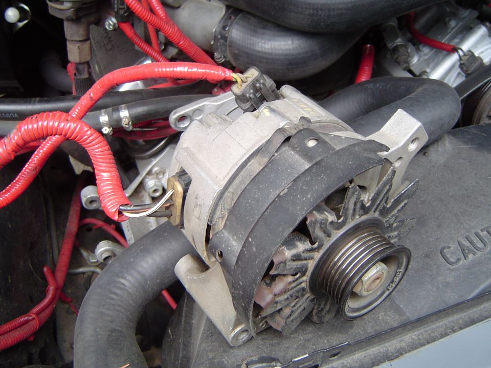 Unbolted the alternator and took it out