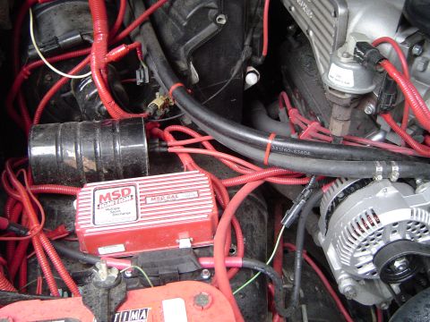1989 Ford Bronco - All hooked up. This swap takes me from 65-75 amp alt to 130 or 140 amp