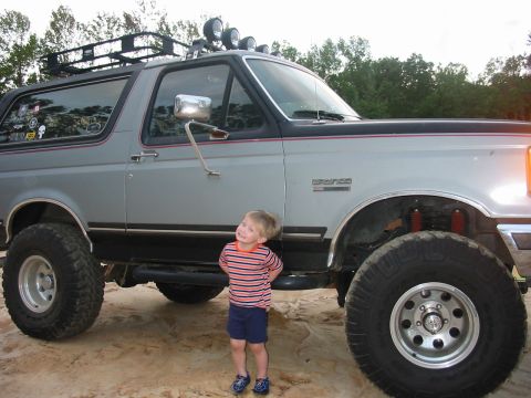 1991 Ford Bronco - My 3 year old son and the Bronco