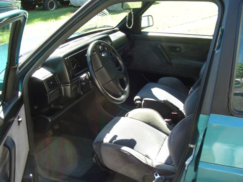 1992 Volkswagen Jetta - Interior of a 1992 Volkswagen Jetta, the dashboard, steering wheel, and seats.
