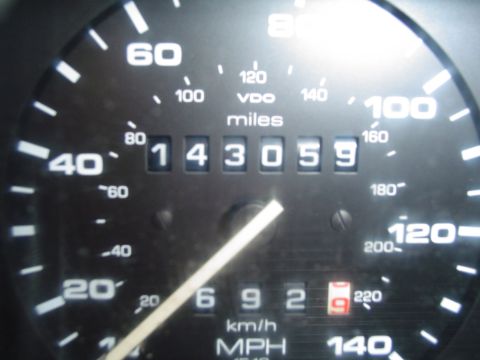 1992 Volkswagen Jetta - The odometer displays 143,059 miles, with the speedometer needle resting at zero.