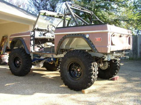 1995 Ford Bronco - This modified 1978 Ford Bronco is shown with its doors removed and a roll cage installed.