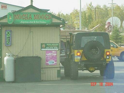 Kurt stopping for some coffee