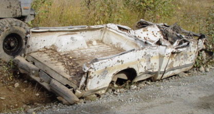 1985 Ford Bronco - S-10 at the trail head. This one was out there for atleast 3 years in a mud hole near the top. This is how it's looked for atleast 2 years.