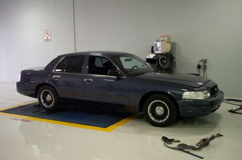 1998 Ford Crown Victoria - Getting ready be strapped down.
