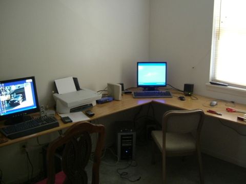 1996 Ford Taurus - my computer and the deck me and my friend built