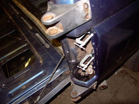 1986 Ford Bronco - Here's the back corner glued and clamped. Not e the tailgate carrier brackets are being used as free clamps. I slipped a bit of glue in beh…