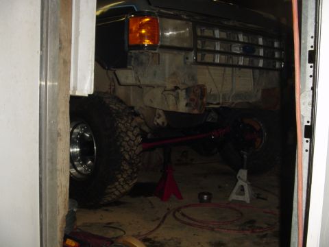 1987 Ford Bronco - mocked up under the truck