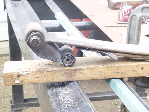 1987 Ford Bronco - frozen bolts, had to press them all out,