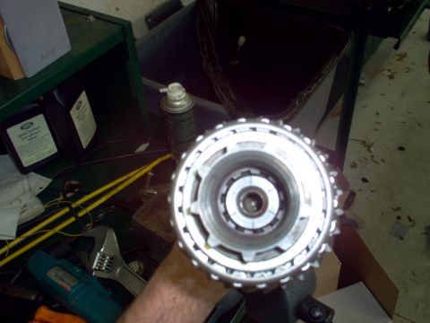 1983 Ford Bronco - Note that the marks at 12:00 & 6:00 line up perfectly with the edges of the splines. This is with the gear in backlash on the shaft.