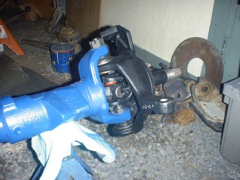 1988 Ford Bronco - Axle assembly components are shown after being cleaned, primed, and painted.