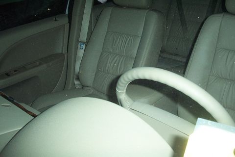 1993 Ford Taurus - Interior view of a car, focusing on the seats and steering wheel.