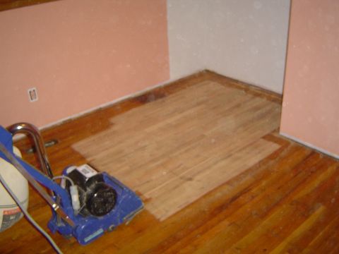 1989 Ford Bronco - Time to do floors...this is a 36 grit drum