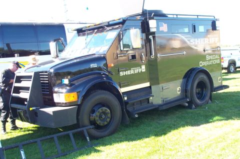 1991 Ford LTD Crown Victoria - This armored truck belongs to the Middlesex Sheriff's Special Operations unit.