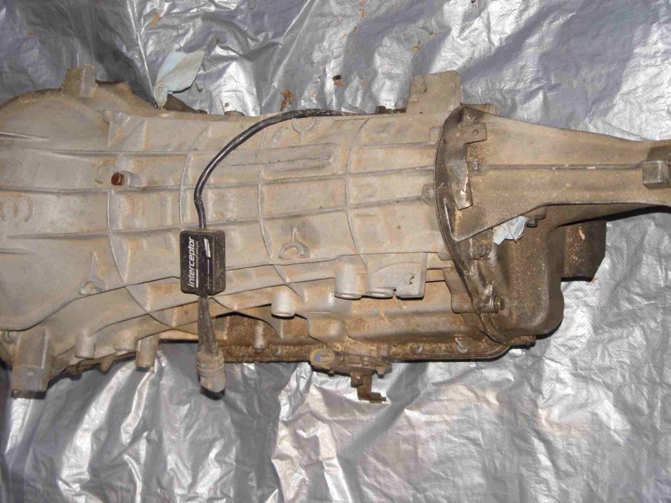 transmission assembly with 'Interceptor' electronic module attached