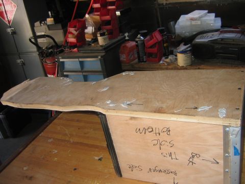 1995 Ford Bronco - Putty to fill in all the mock up holes.