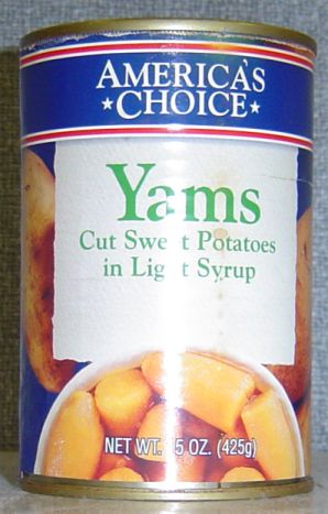 1986 Ford Bronco - This can of yams features the America's Choice brand and lists net weight as 5 oz.