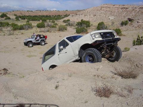 1987 Ford Bronco - me posing, when i bump this i slam my tcase into the dirt... nice