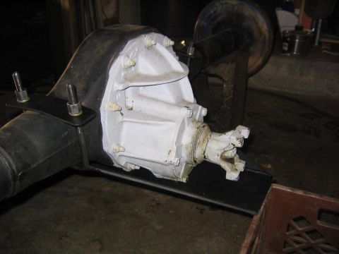 1978 Ford Bronco - Close-up of a vehicle's differential housing and driveshaft yoke, likely a replacement part.