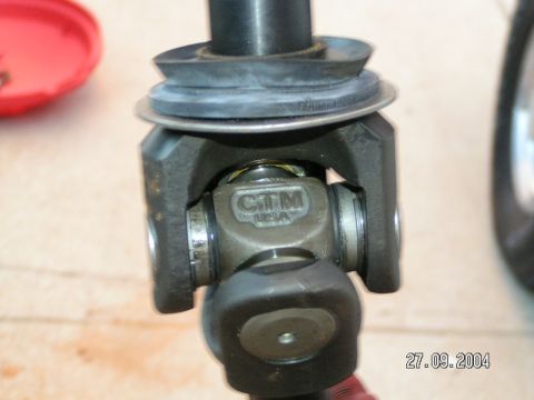 1978 Ford Bronco - Close-up of a CTM USA U-joint part, with a date stamp and website visible.