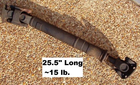 1983 Ford Bronco - SOLD D2 front driveshaft with 1 bad u-joint