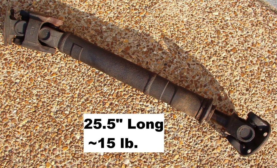 SOLD D2 front driveshaft with 1 bad u-joint