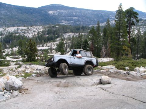 1967 Ford Bronco - Climbing the slabs near Big Sluce