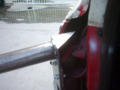 1978 Ford Bronco - Custom tube door mount attached to the vehicle's body.