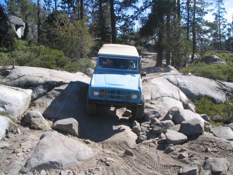 1967 Ford Bronco - Rich having fun on the bank of Buck Island