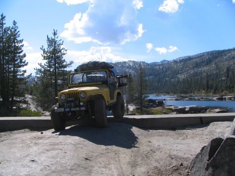 1967 Ford Bronco - Mike on the dam of Buck Island