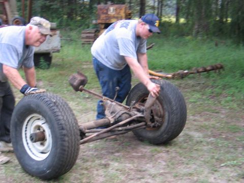1995 Ford Bronco - pops & I rolling it to the shop