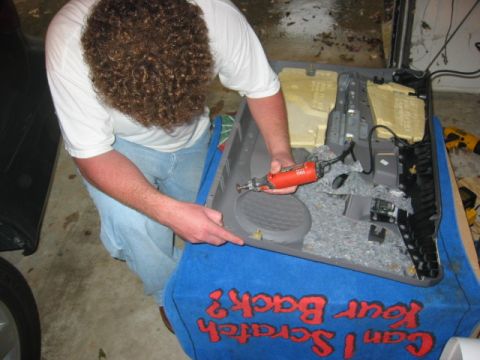 2003 Ford Taurus - cutting the door