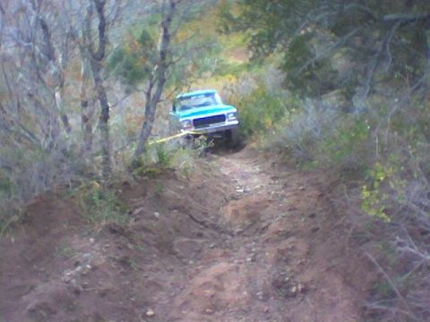 1979 Ford Bronco - Broken rear pinion gear, It took two truck to get me out of this one.
