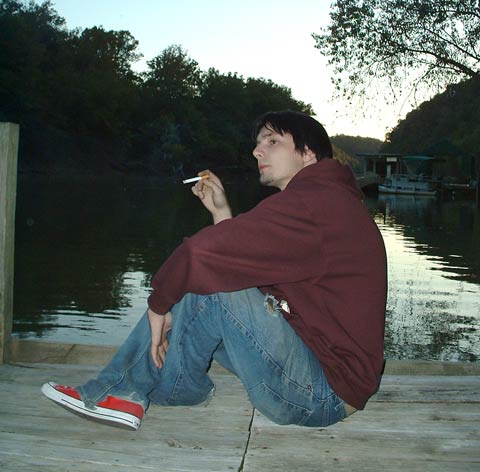 1993 Ford Probe - me on my dock