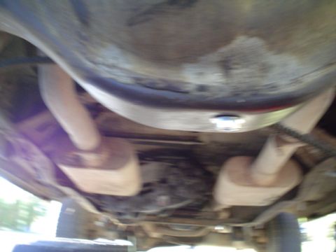 1981 Ford Bronco - plug installed, off to the pass side, as far back as reasonable.