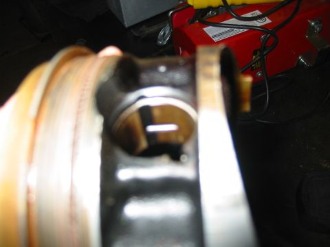 1993 Ford Taurus - Engine piston detail shot, showing internal mechanical components.