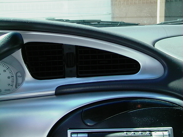 Dashboard air vent and part of gauge cluster